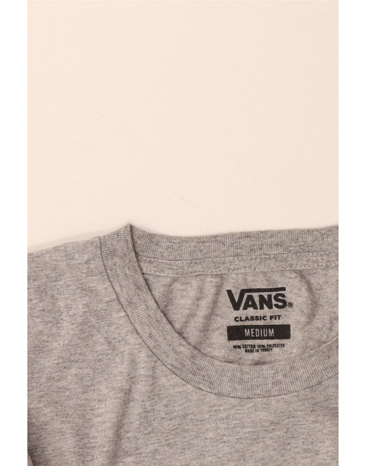 VANS Herren-T-Shirt mit klassischer Passform, mittelgraue Baumwolle