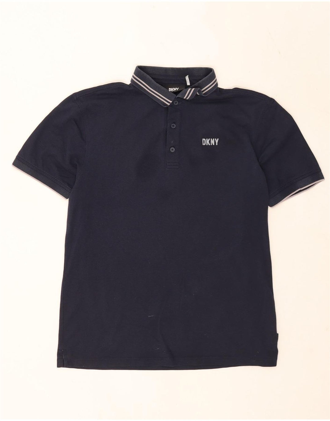 Dkny Herren Poloshirt Medium Marineblau gestreift