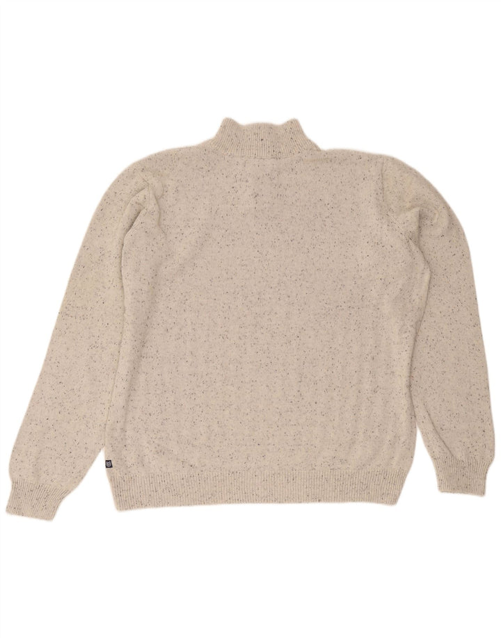 Chaps Herren-Pullover mit Knopfkragen, 2XL, Grau, Fair-Isle-Baumwolle