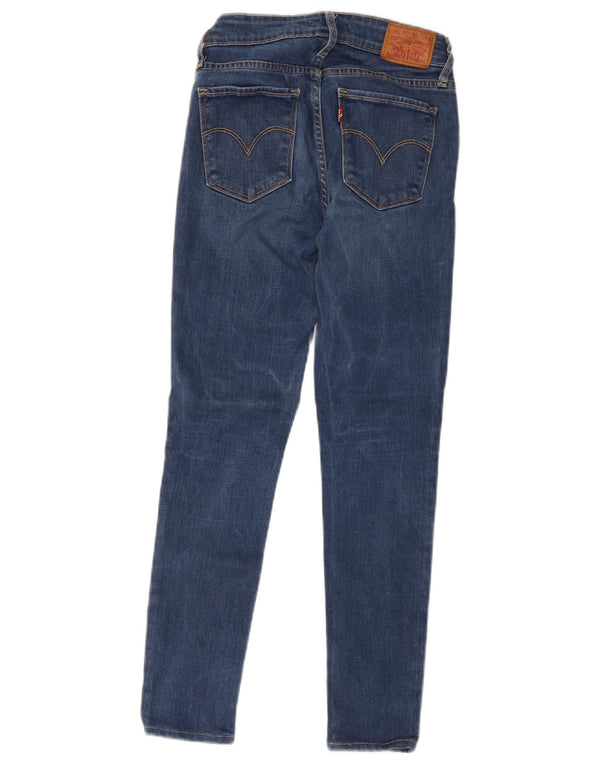 Levi's Damen 711 Skinny Jeans W25 L26 Blaues Polyester