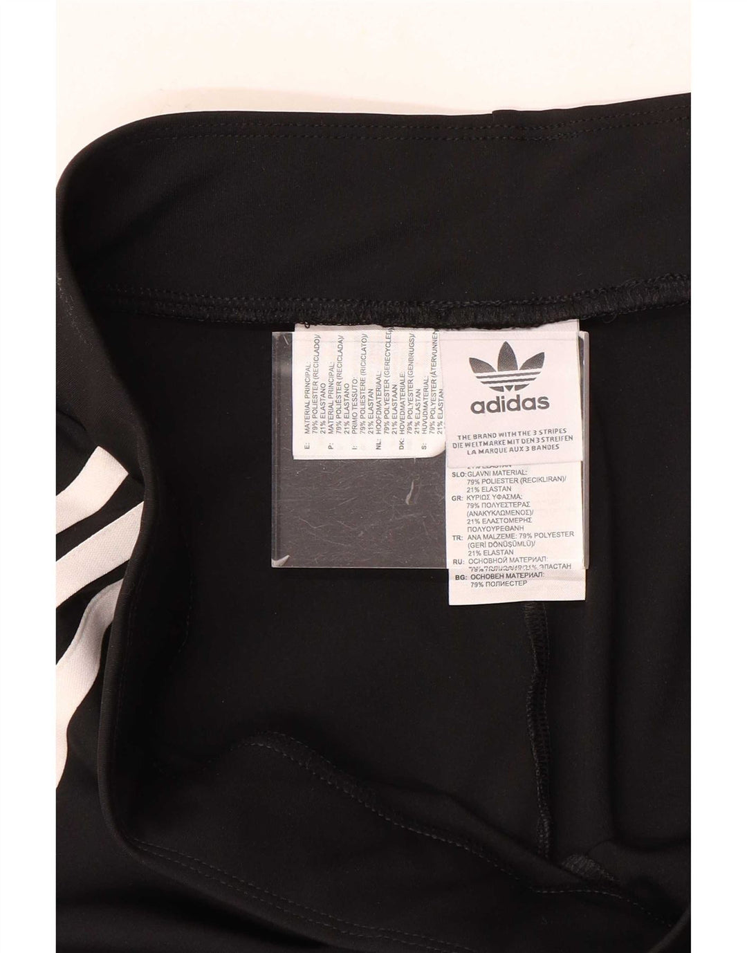 Adidas Damen Flare Leggings UK 16 Large Schwarz Polyester