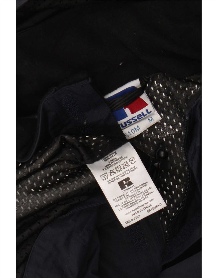 Russell Athletic Herren-Regenjacke mit Kapuze, UK 38, mittelmarineblaues Nylon