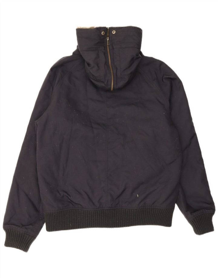 Woolrich Herren-Bomberjacke mit Kapuze, UK 40, Größe L, Marineblau