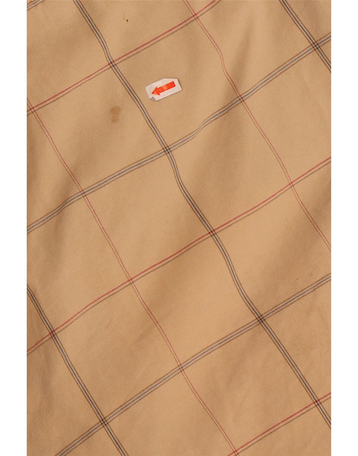 Converse Herren-Chino-Shorts, Größe M, W32, beige karierte Baumwolle