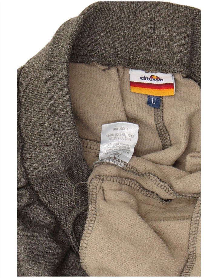 ELLESSE Herren-Trainingshose, Jogginghose, groß, grau meliert, Polyester