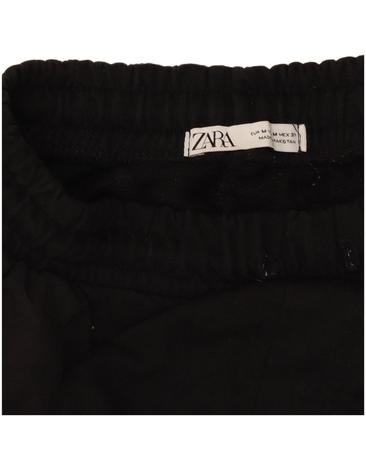 Zara Herren Capri Cargo-Trainingshose, Jogginghose, Mittelschwarz