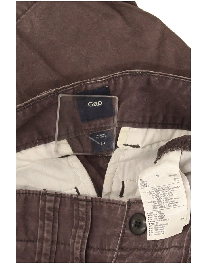 Gap Herren Capri-Cargohose W30 L22 Graue Baumwolle