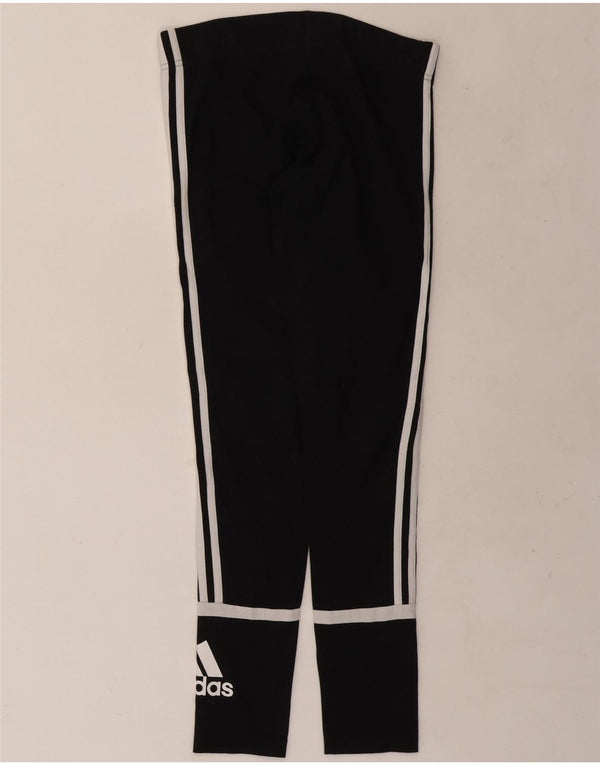 Adidas Damen Graphic Leggings UK 12/14 Medium Schwarz