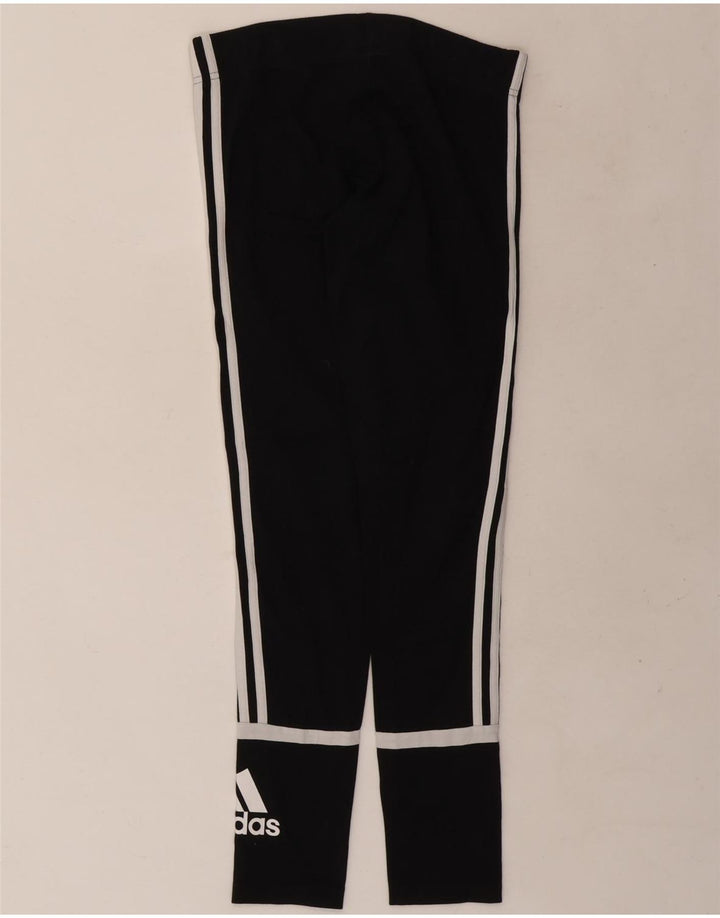 Adidas Damen Graphic Leggings UK 12/14 Medium Schwarz