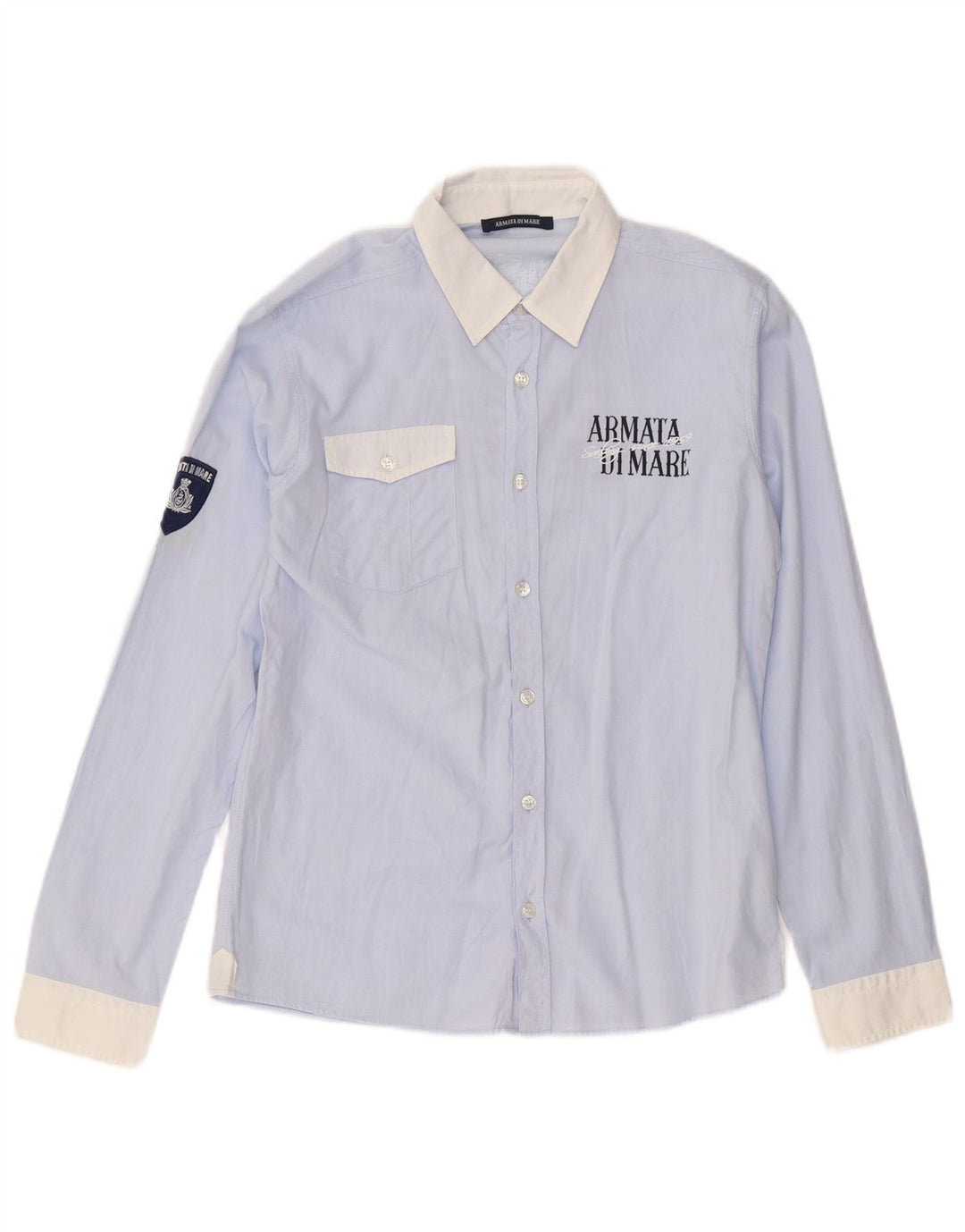 Armata Di Mare Jungen-Grafikhemd, 13–14 Jahre, XL, blaue Baumwolle