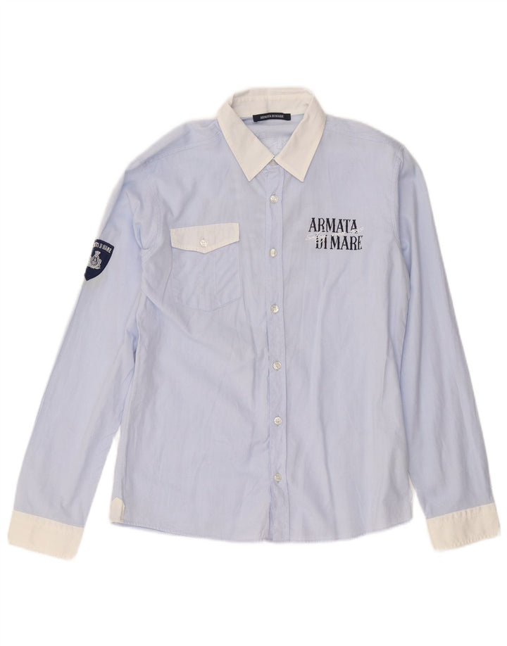 Armata Di Mare Jungen-Grafikhemd, 13–14 Jahre, XL, blaue Baumwolle