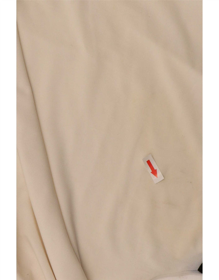 Zara Damen T-Shirt Top UK 14 Medium Off White Polyester