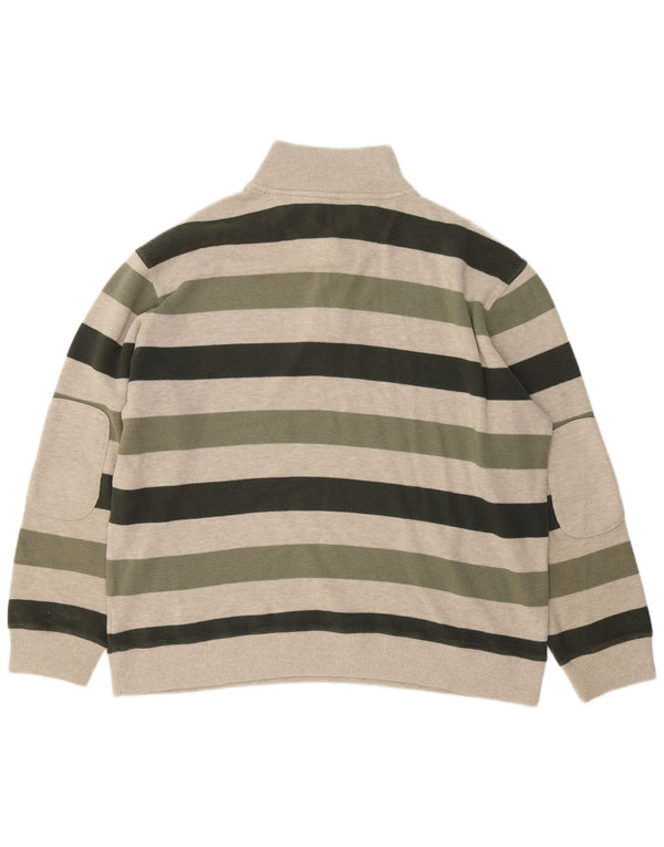 Marks & Spencer Herren-Pullover Harbor mit Reißverschluss, Blau, Größe L, Khaki