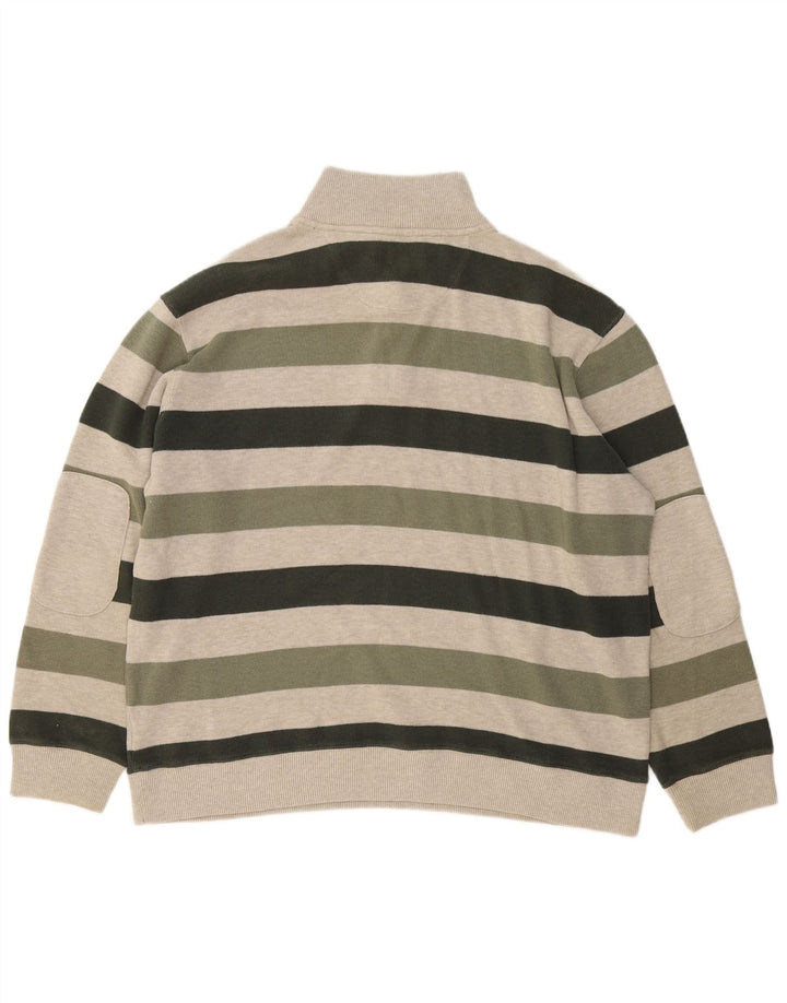 Marks & Spencer Herren-Pullover Harbor mit Reißverschluss, Blau, Größe L, Khaki