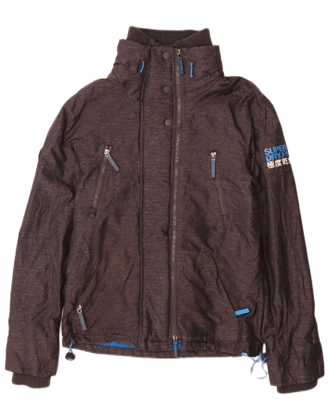 Superdry Herren Windattacker Windjacke UK 36 Small Graues Nylon