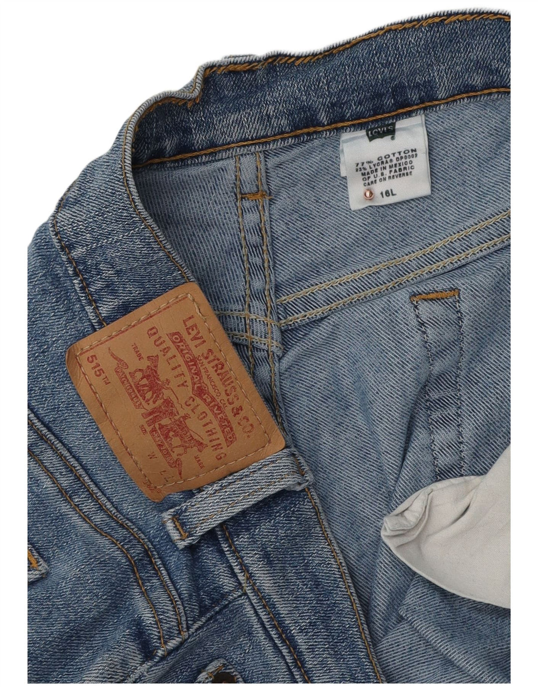 Levi's Damen 515 Bootcut Jeans US 16 2XL W36 L32 Blaue Baumwolle