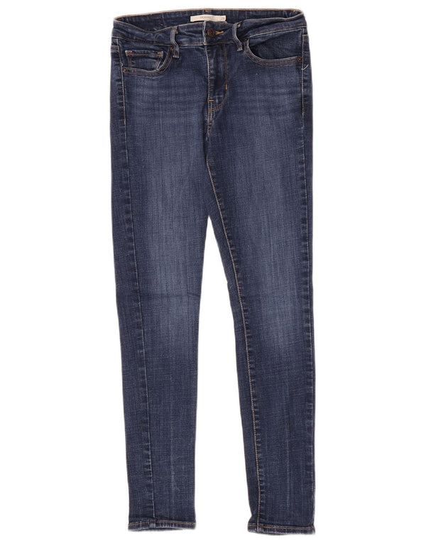Levi's Damen 711 Skinny Jeans W26 L28 Blaue Baumwolle