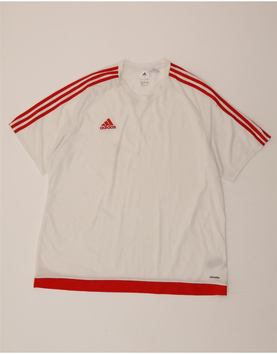 Adidas Herren Climalite T-Shirt Top 2XL Weiß Polyester
