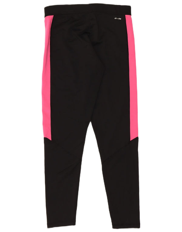Adidas Damen Graphic Leggings UK 12/14 Medium Schwarz Colourblock