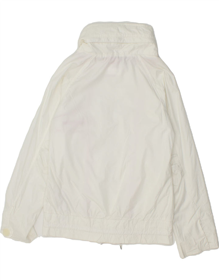 PUMA Womens Rain Jacket UK 12 Medium White Polyester Vintage Puma and Second-Hand Puma from Messina Hembry 