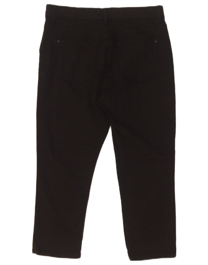 Marks & Spencer Damen-Hose, kurz geschnitten, UK 12, M, W30, L22, Schwarz