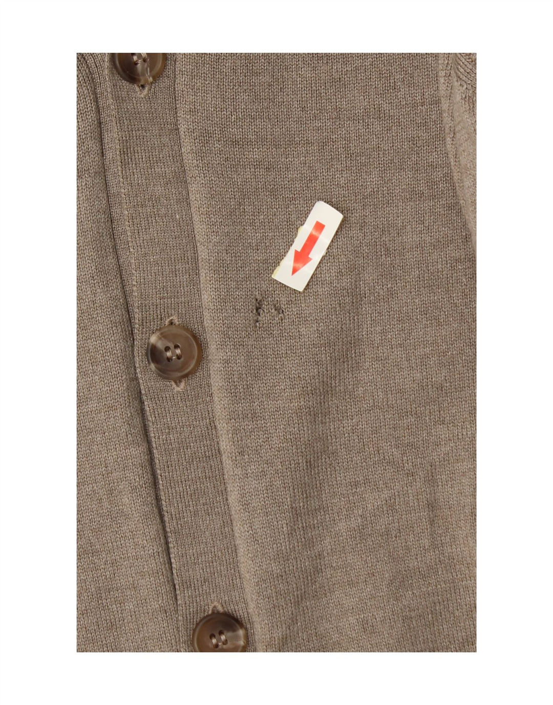 Marks & Spencer Herren-Cardigan, ärmellos, groß, beige Wolle