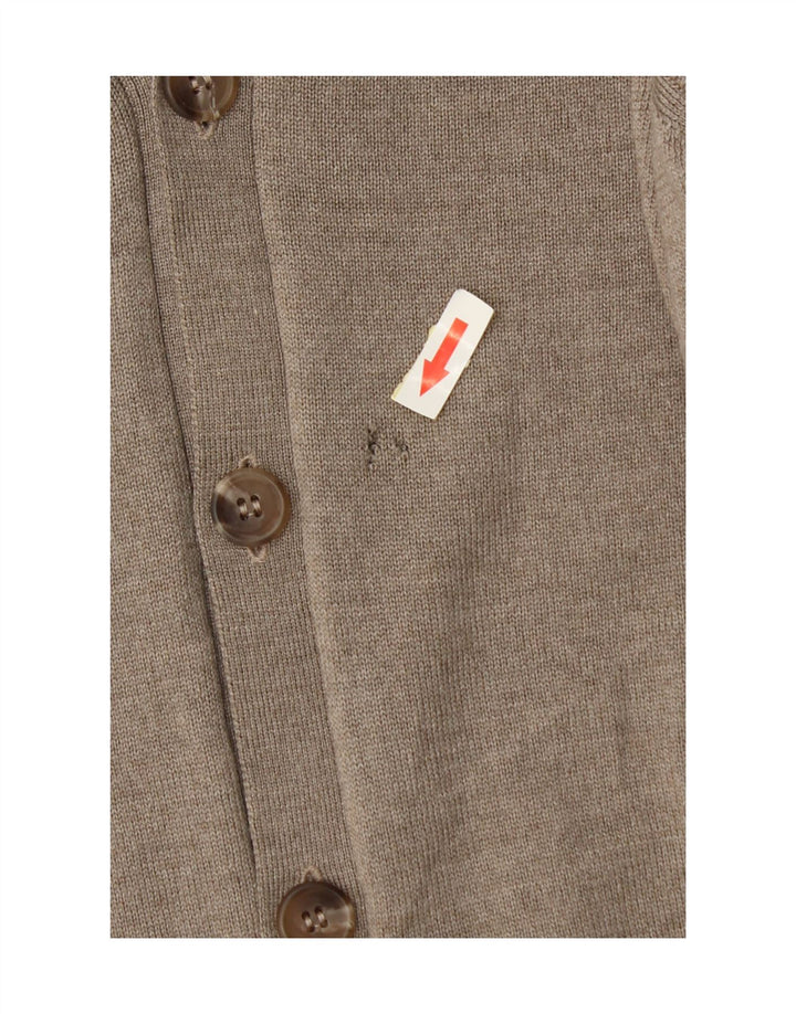 Marks & Spencer Herren-Cardigan, ärmellos, groß, beige Wolle