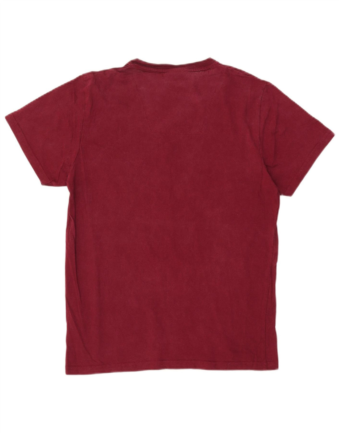 PIERRE CARDIN Damen T-Shirt Top UK 14 Medium Maroon Baumwolle