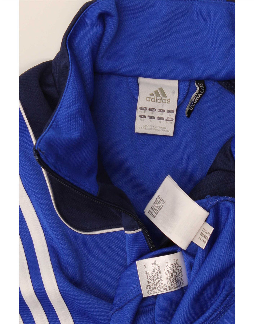 Adidas Herren Climalite Pullover-Trainingsanzug-Oberteil, Mittelblau, Farbblock