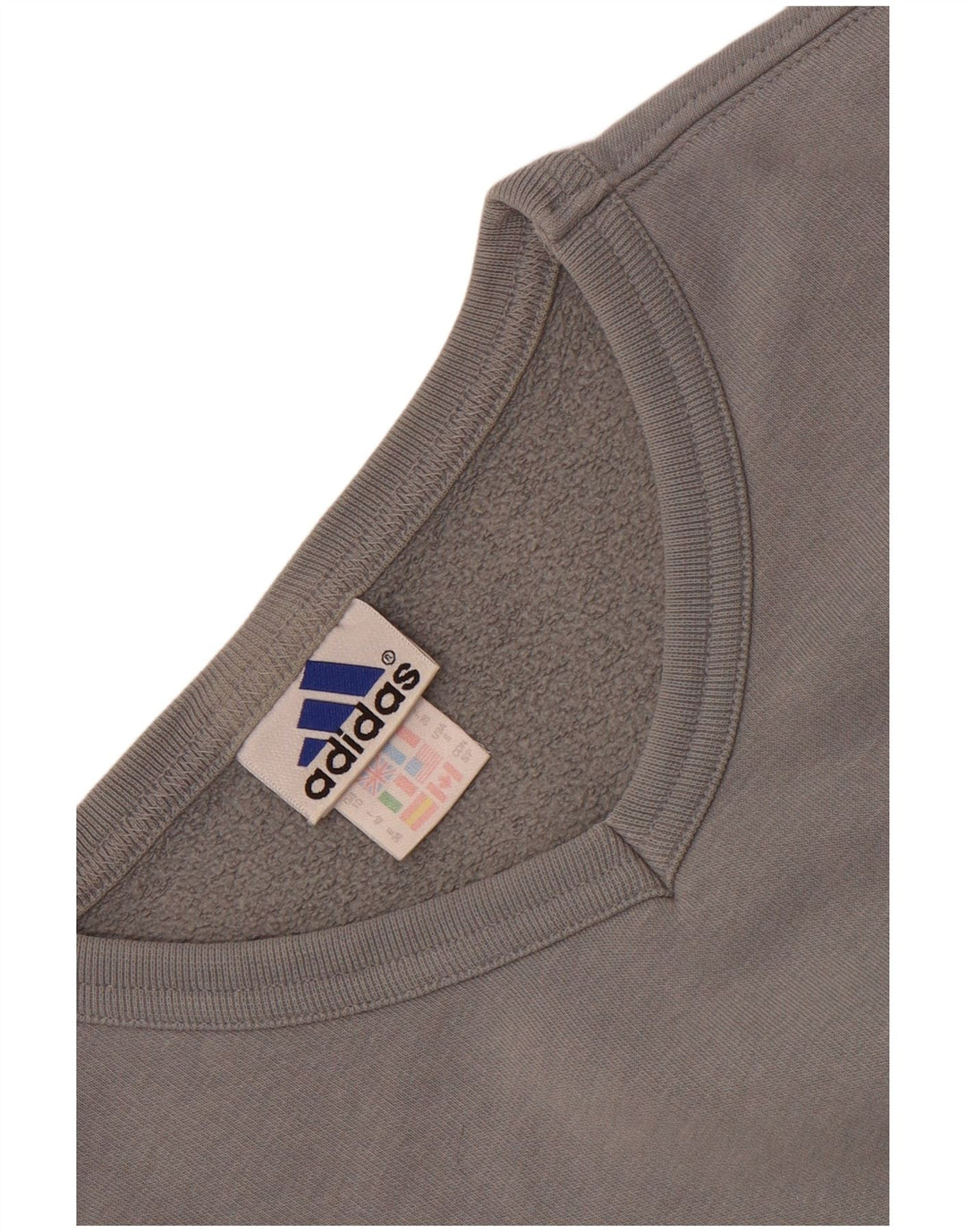 Adidas Damen-Sweatshirt in Übergröße, Gr. 10, Größe S, Grau, Baumwolle