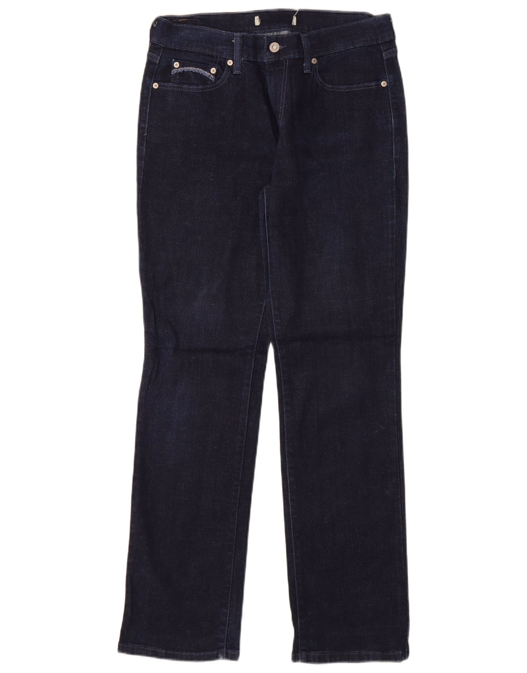 LEVI'S Damen Straight Jeans US 8 Medium W29 L32 Marineblaue Baumwolle