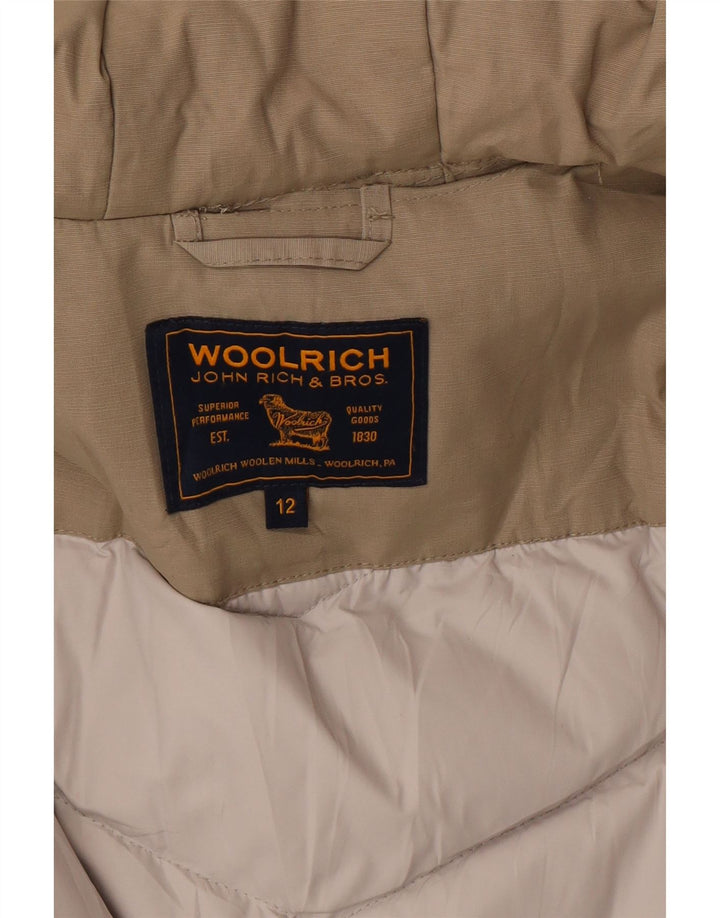 Woolrich Utility-Jacke mit Kapuze für Mädchen, 11–12 Jahre, Beige