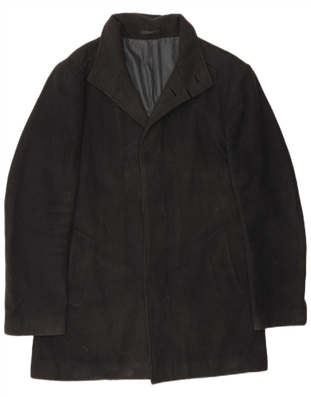 Marks & Spencer Herren Standardmantel UK 36 Small Schwarz Polyester