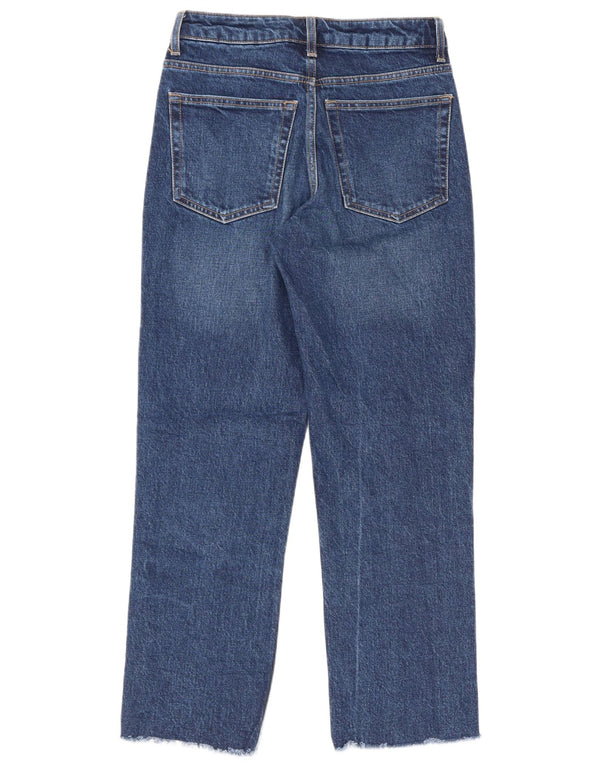 Topshop Damen Straight Jeans W25 L26 Blaue Baumwolle