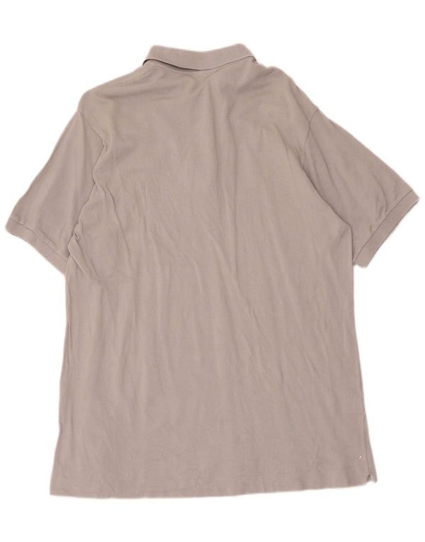 Lacoste Herren-Poloshirt, Größe 6 XL, graue Baumwolle