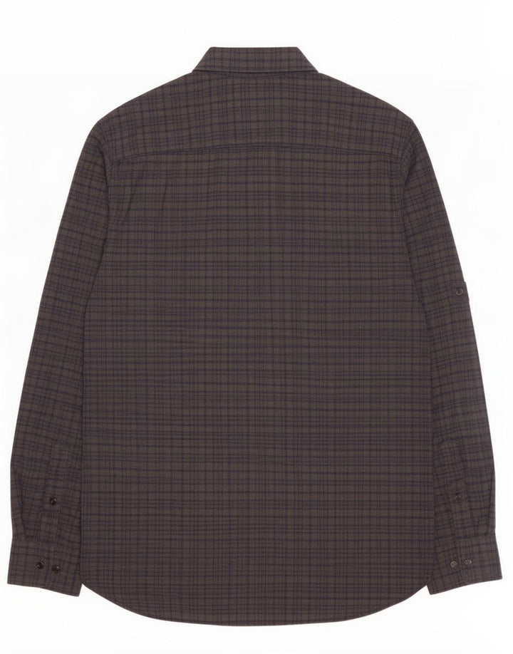 Tommy Hilfiger Herren-Hemd mit individueller Passform, groß, grau kariert, Baumwolle