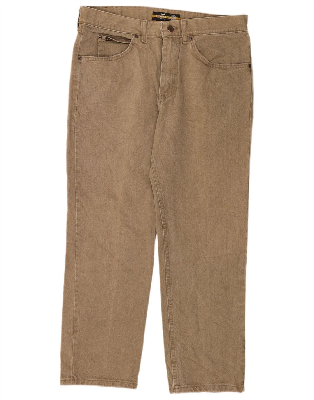 Lee Herren-Jeans mit normaler Passform, gerade Passform, W36, L29, Khaki, Baumwolle