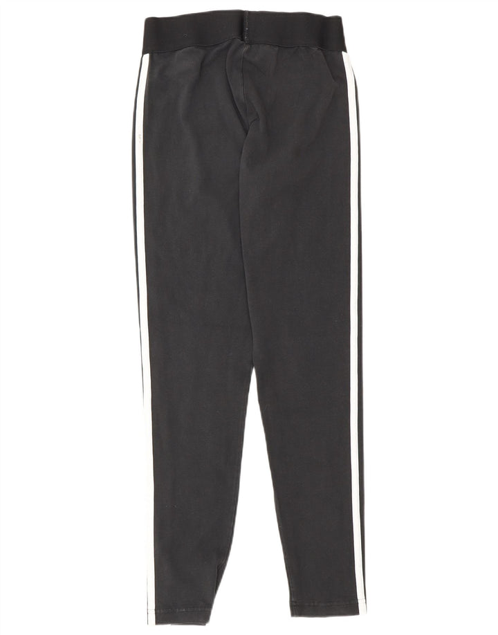 Adidas Damen Leggings UK 12/14 Mittelschwarze Baumwolle