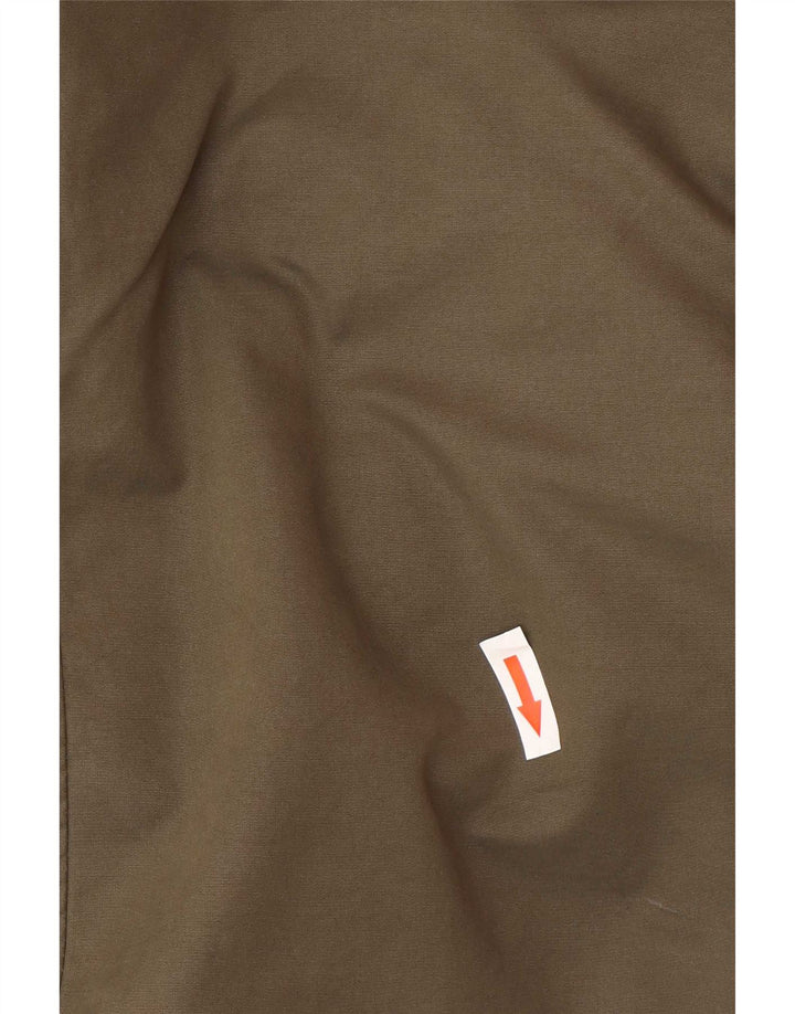 Übergroße Parka-Jacke mit Kapuze von Zara für Damen, UK 10, Größe S, Khaki, Polyester