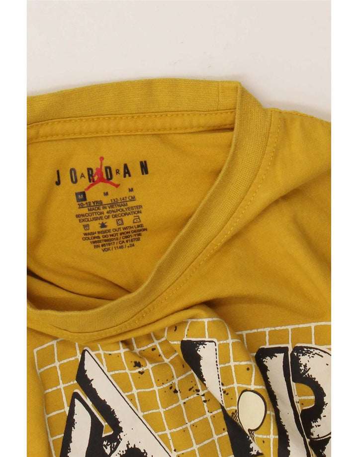Jordan T-Shirt mit Grafik für Jungen, 10–11 Jahre, mittelgelbe Baumwolle
