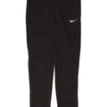 NIKE Damen-Trainingshose UK 14 Mittelschwarzes Colourblock-Polyester