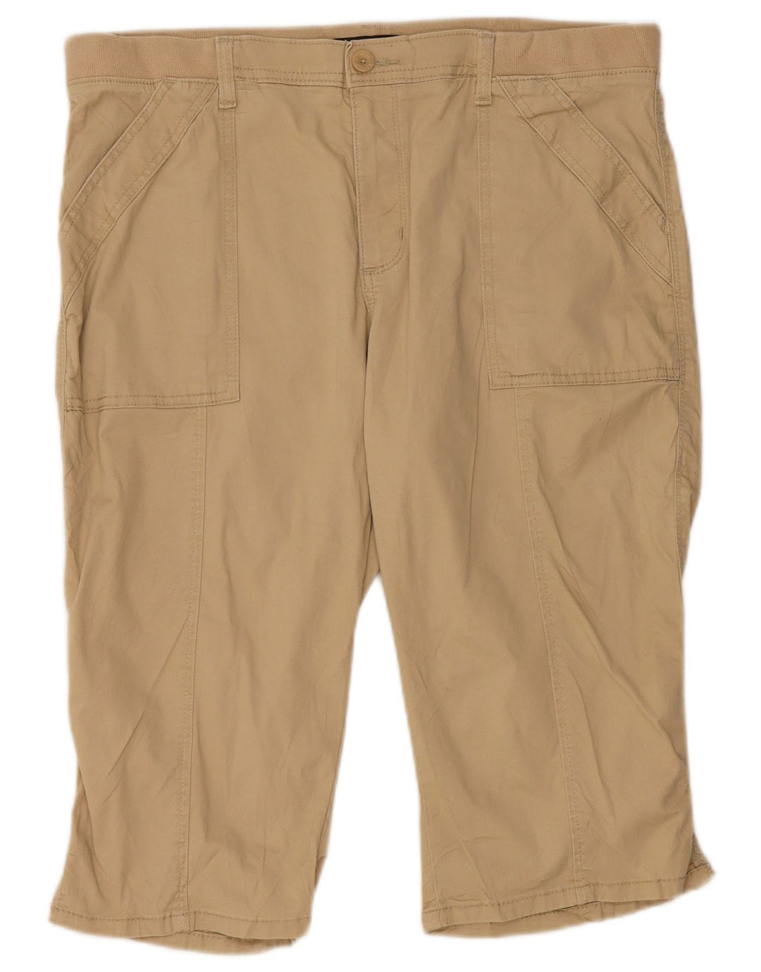 Lee Damen-Bermudashorts mit hoher Taille, W36, XL, Beige