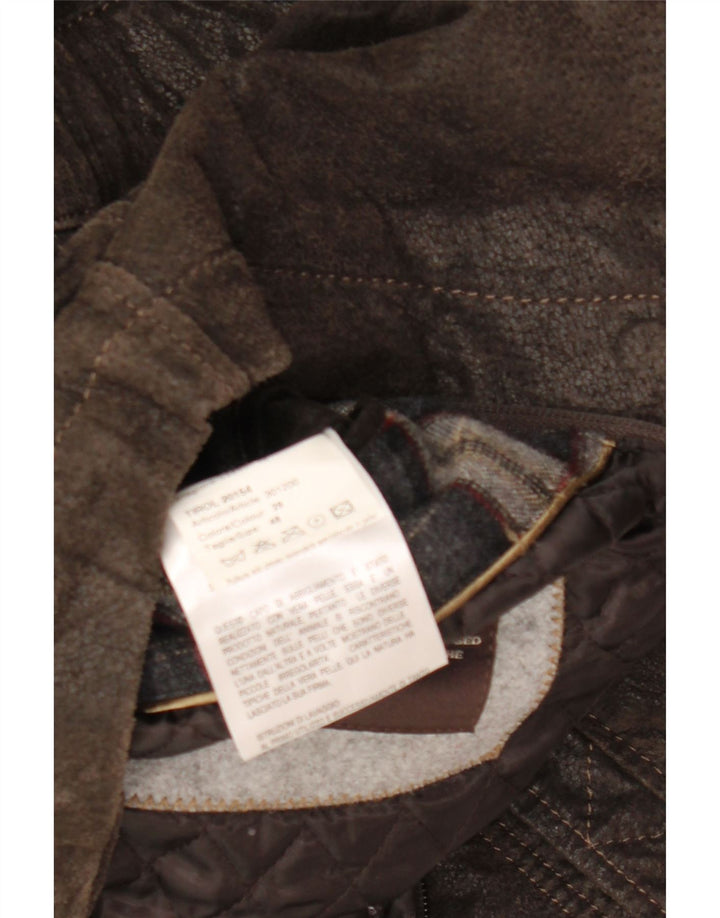 Blackthorn Herren Lederjacke IT 48 Mittelbraunes Leder