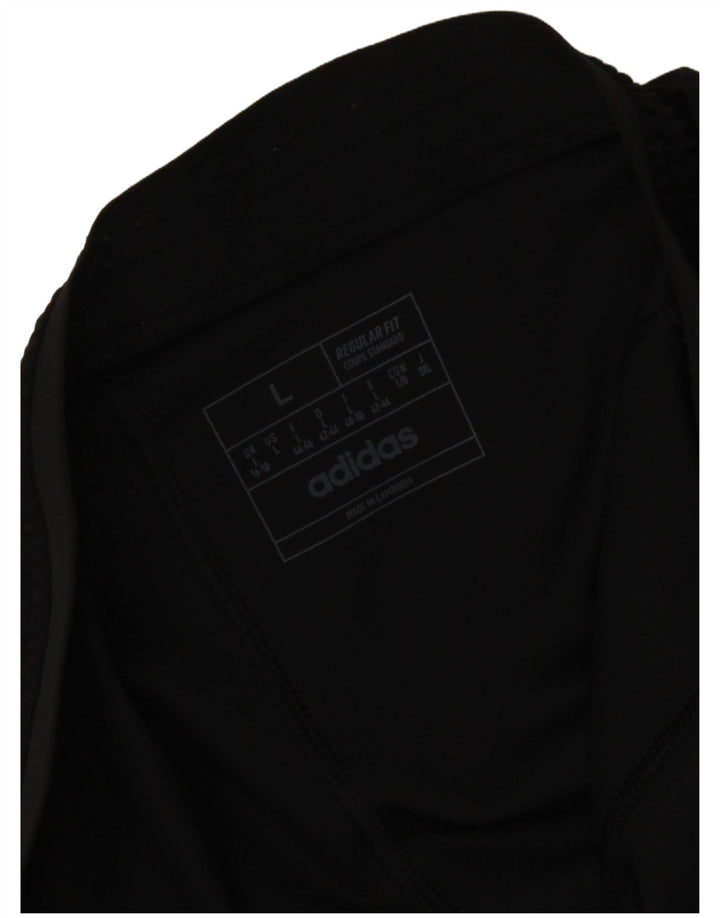 ADIDAS Damen Sportshorts mit normaler Passform, UK 16/18, Größe L, Schwarz