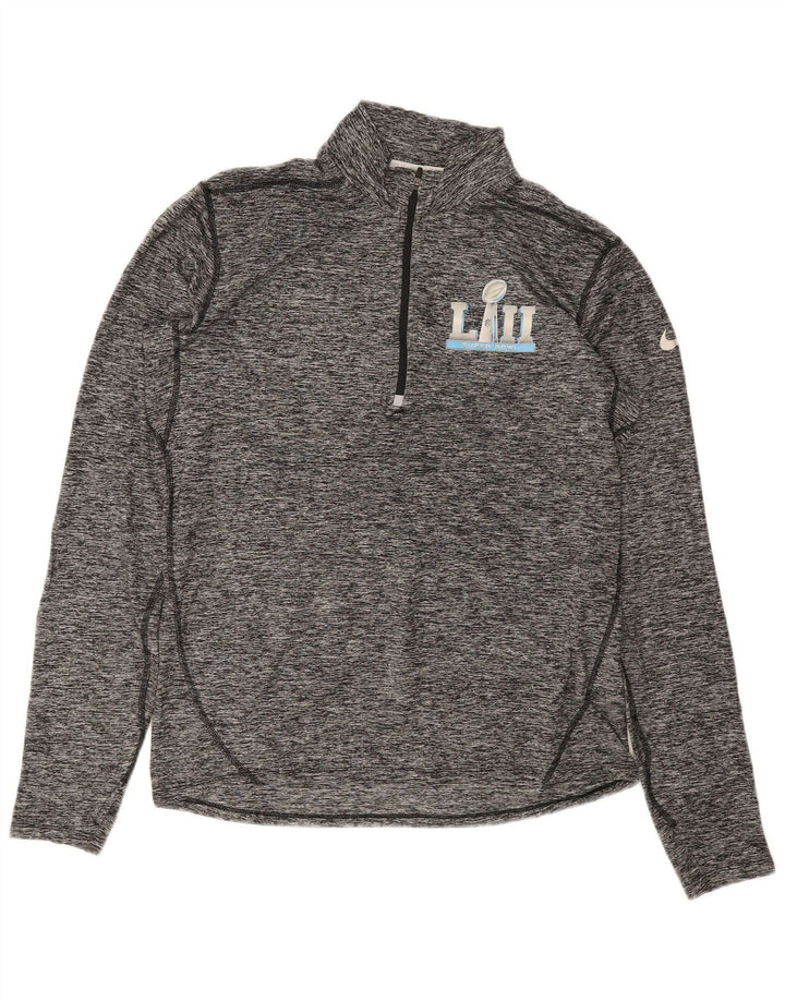 NIKE Herren Super Bowl Lii Graphic Pullover-Trainingsanzugoberteil Mittelgrau