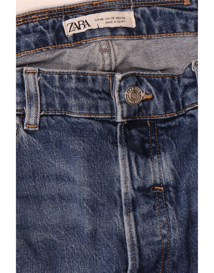 Zara Herren Slim Jeans EU 46 XL W36 L27 Blau