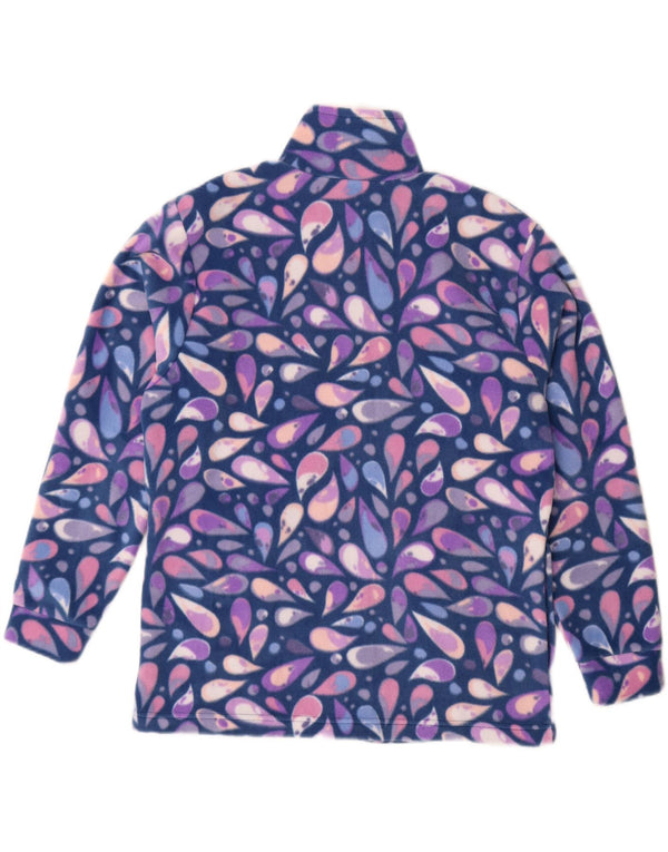 Canada Logan Damen Fleecejacke UK 18 XL Blaue Paisley-Baumwolle