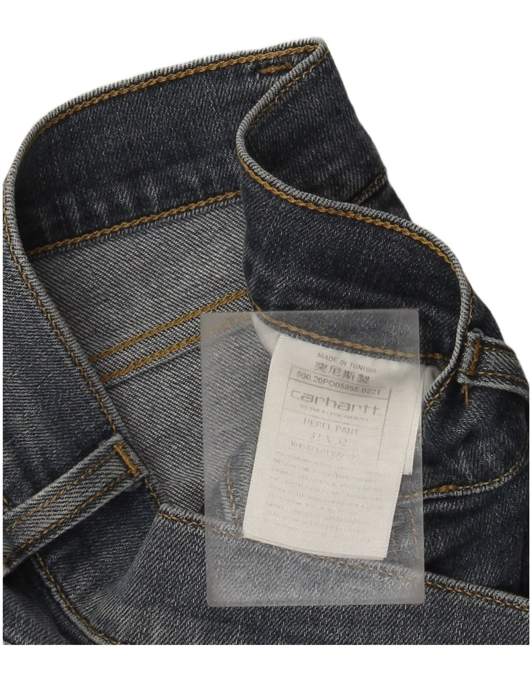 CARHARTT Herren Slim Jeans W32 L27 Blaue Baumwolle