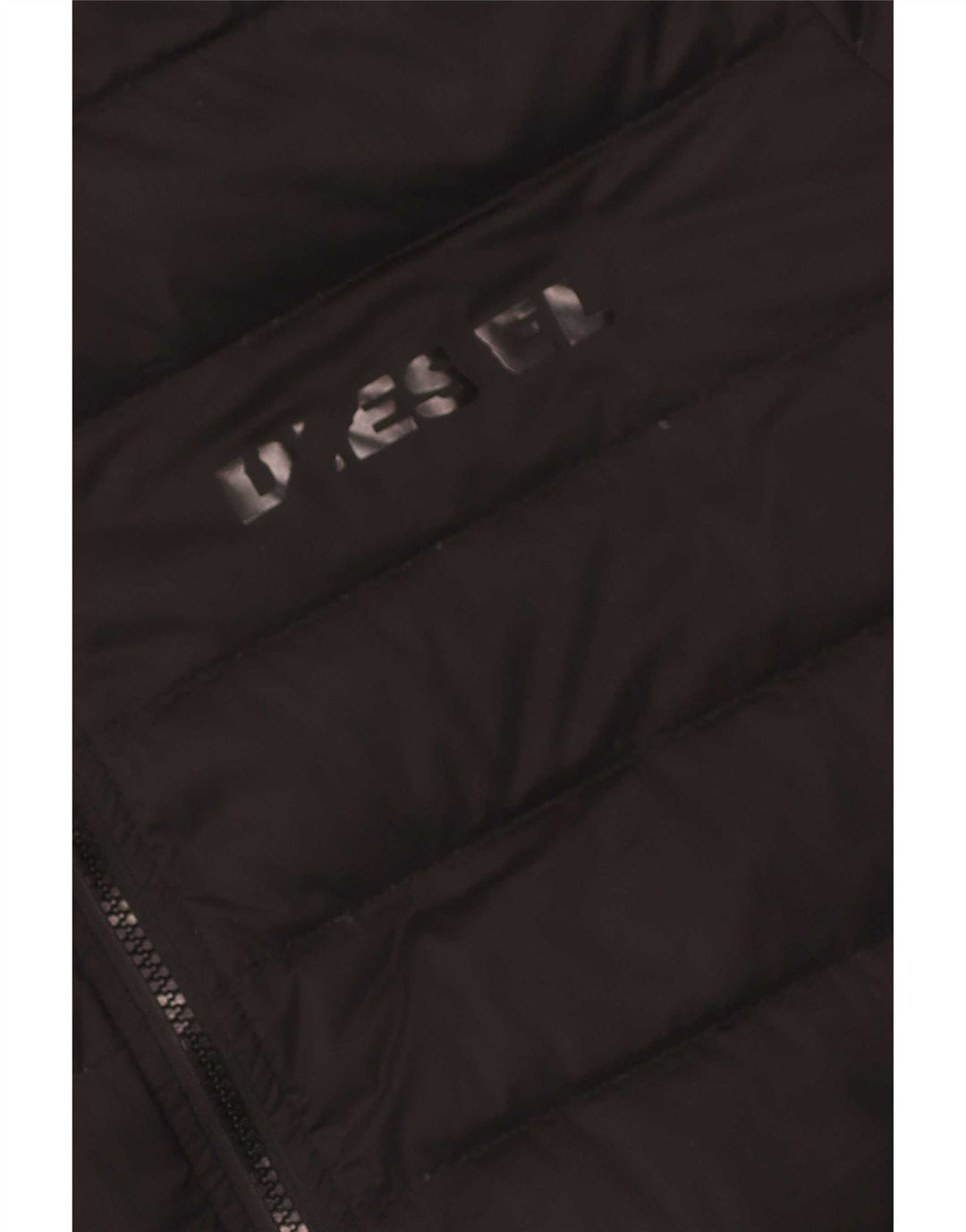 Diesel Herren-Kapuzenjacke, gepolstert, UK 42, XL, Schwarz, Polyester