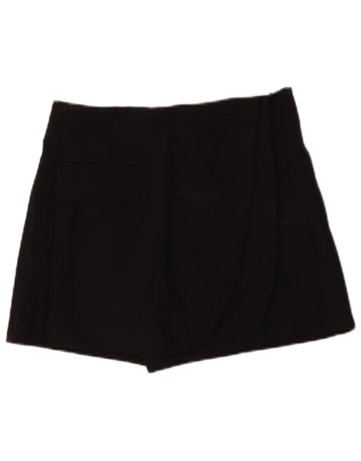 Zara Damen-Freizeitshorts, Größe S, W26, Schwarz, Polyester